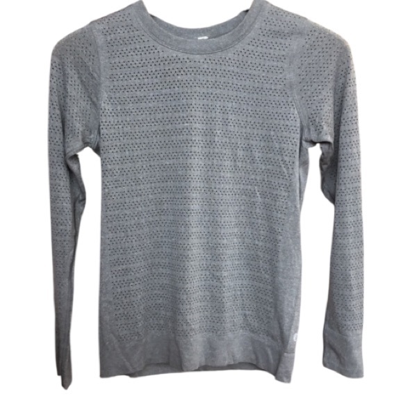 Lululemon Breeze By Long Sleeve *Squad Slate / White size 2 - Picture 7 of 9